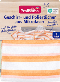Geschirr- und Poliertücher aus Mikrofaser, 2 St