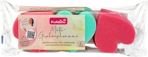 Geschirrschwämme-Motiv, 6 St