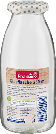 Glazen fles 250ml, 1 st