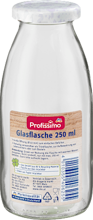 Glazen fles 250ml, 1 st