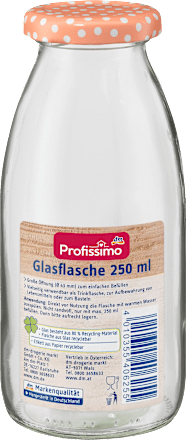 Glazen fles 250ml, 1 st