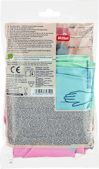 Huishoudhandschoenen comfort (2 paar), 2 stuks