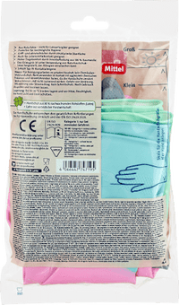 Huishoudhandschoenen comfort (2 paar), 2 stuks