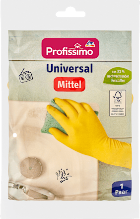 Huishoudelijke handschoenen universeel medium (1 paar), 1 stuk