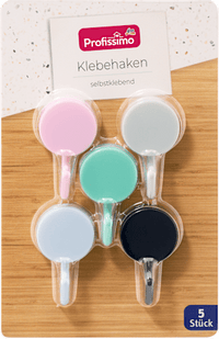 Zelfklevende haken, 5 stuks