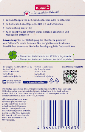 Zelfklevende haken, 5 stuks