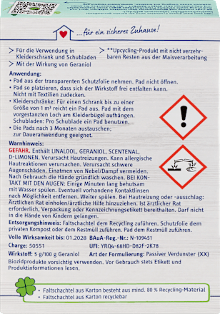 Kledingmottenpads, 3 stuks