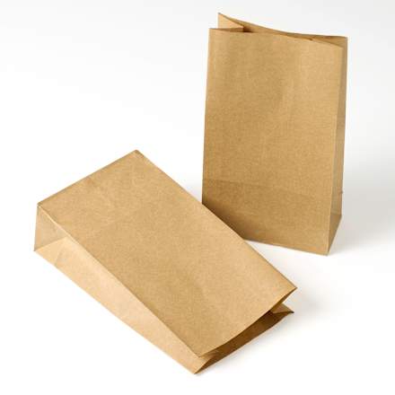 Kraft papieren zakken, 6 stuks