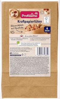 Kraft papieren zakken, 6 stuks