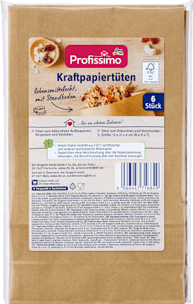 Kraftpapiertüten, 6 St
