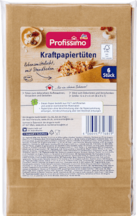 Kraftpapiertüten, 6 St
