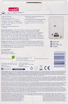 Digitale keukenweegschaal, 1 stuk