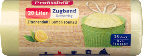 Müllbeutel 20 l mit Zugband & Zitrusduft, 25 St