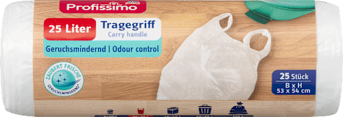 Profissimo Müllbeutel 25 l mit Tragegriff, 25 St