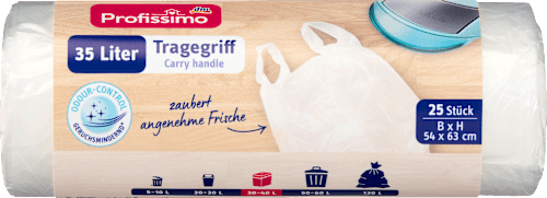 Müllbeutel 35L mit Tragegriff, 25 St Profissimo