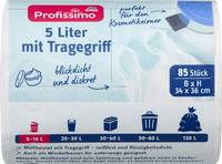 Afvalzakken 5 l met draagbeugel, 85 stuks