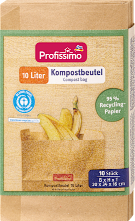 Müllbeutel Recycling 10L Kompostbeutel, 10 St