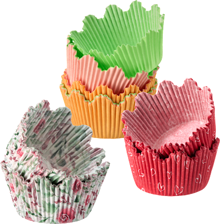 Muffinvormpjes kroontjes, 40 stuks