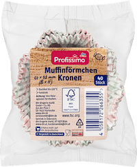 Muffinvormpjes kroontjes, 40 stuks
