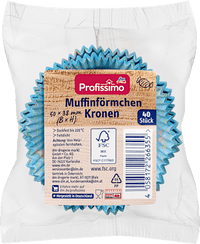 Muffinvormpjes kroontjes, 40 stuks