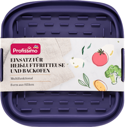 Multifunktions-Einsatz Silikon für Heißluftfritteuse und Backofen, 1 St