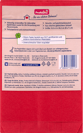 Papieren zakken geassorteerd, 24 stuks