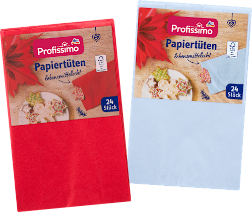 Papieren zakken geassorteerd, 24 stuks