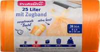 Prof. 25 l Müllbeutel mit Zugband, 26 St
