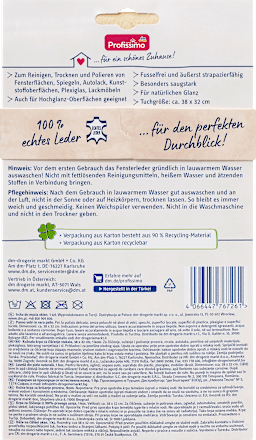 Reinigingsdoekje echt zeemleer, 1 stuk