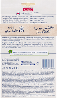 Reinigingsdoekje echt zeemleer, 1 stuk