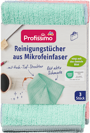 Reinigungstücher aus Mikrofeinfaser, 3 St