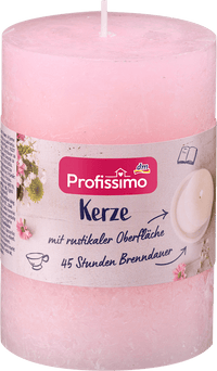 Profissimo Rustikkerze 100/68 Rosa, 1 St