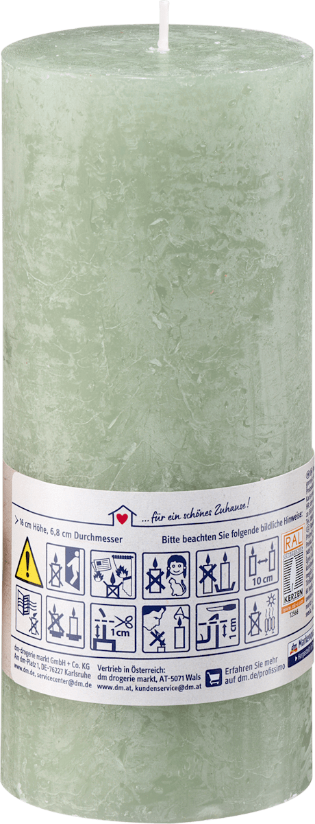 Profissimo Rustikkerze 160/68 Salbei, 1 St