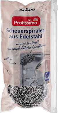 RVS schuurspiralen, 3 stuks