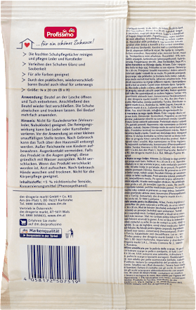 Schoenverzorgingsdoekjes, vochtig, 15 stuks