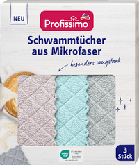 Schwammtücher aus Mikrofaser, 3 St