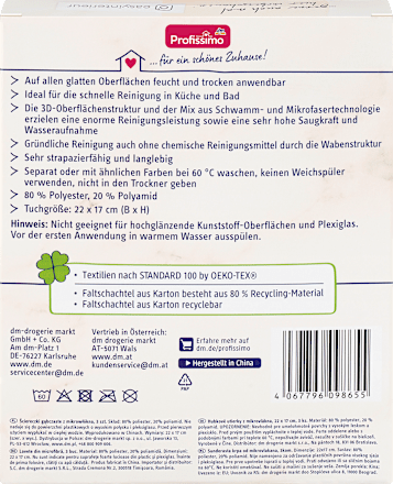 Schwammtücher aus Mikrofaser, 3 St Profissimo