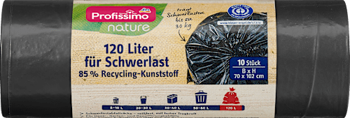 Zware tas natuur 120 l, 10 stuks