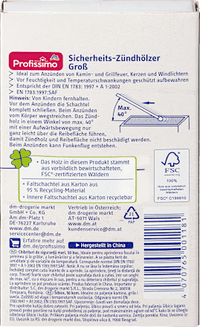 Sicherheits-Zündhölzer Maxi, 50 St