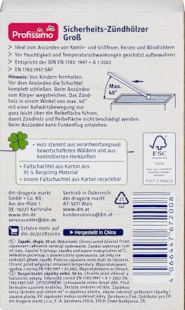 Veiligheidslucifers Maxi, 50 stuks