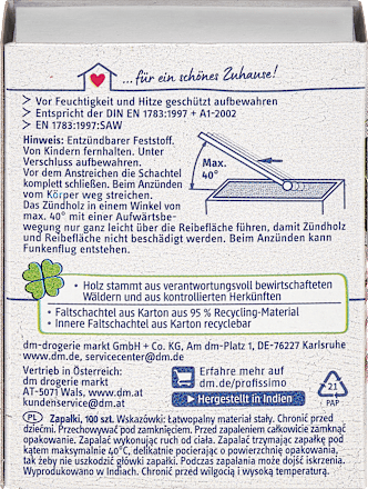 Veiligheidslucifers, 300 stuks