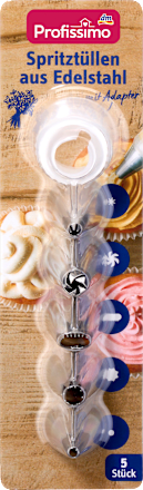 Spritztüllen Set aus Edelstahl, 1 Satz