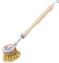 Afwasborstel naturel van hout, 1 stuk