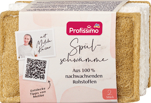 Spülschwämme aus 100% nachwachsenden Rohstoffen, 2 St Profissimo