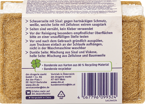 Spülschwämme aus 100% nachwachsenden Rohstoffen, 2 St Profissimo