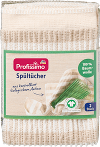 Spültücher 100% Baumwolle, 2 St