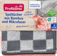 Bamboe en microvezel vaatdoeken, 2 stuks
