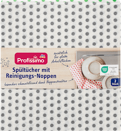 Vaatdoeken met reinigingsnoppen, 2 stuks