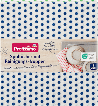 Vaatdoeken met reinigingsnoppen, 2 stuks
