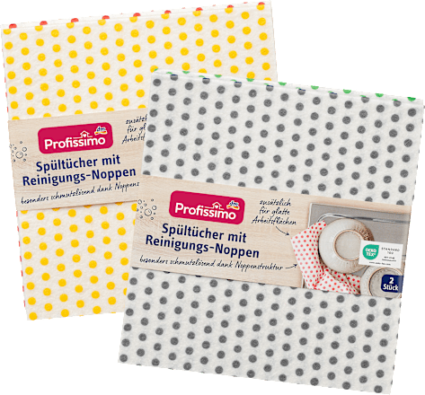 Vaatdoeken met reinigingsnoppen, 2 stuks